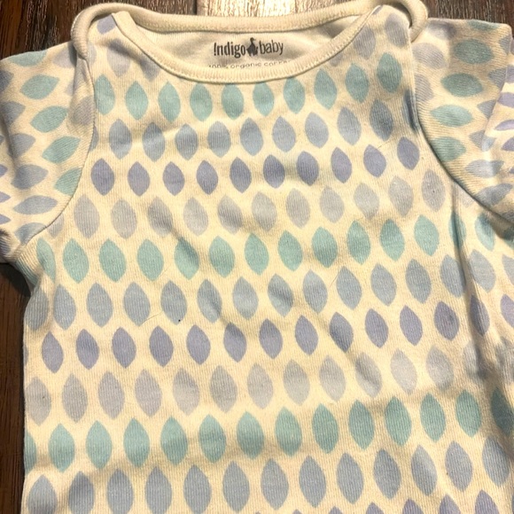 Indigo baby Bodysuit organic cotton - Picture 3 of 7